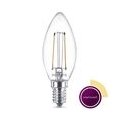 Philips LEDclassic B35 Leuchtmittel Kerze E14, 250lm, 2W, klar, ww,E14,A++,57385300