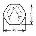 OSRAM Kompaktleuchtstofflampe DULUX T PLUS 18 Watt GX24d 2