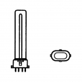 OSRAM Kompaktleuchtstofflampe DULUX S/E 11 Watt 2G7 (EEK A)