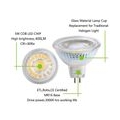 6 Stück 5W MR16 LED Glühbirne AC/DC12V COB Lampe Leuchtmittel Kaltweiß