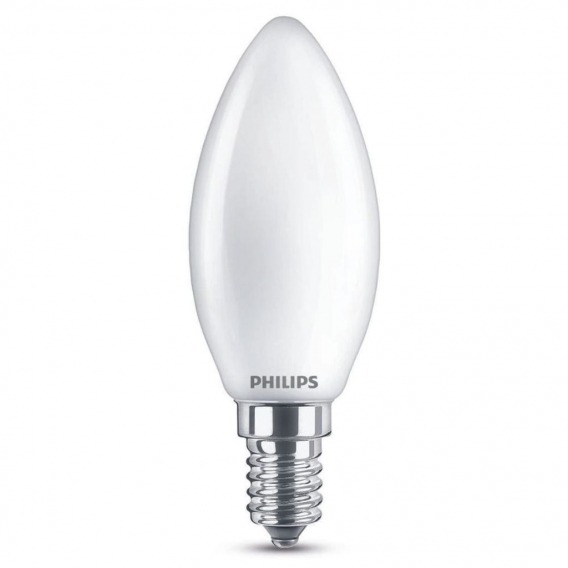 Philips LED Lampe ersetzt 40 W, E14 Kerzenform B35, weiß, warmweiß, 475 Lumen, dimmbar, 1er Pack