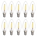 10er SET E14 LED Leuchtmittel 4W 230V warmweiß 3000K Ø36mm Lampen Filament Retro 400 Lumen