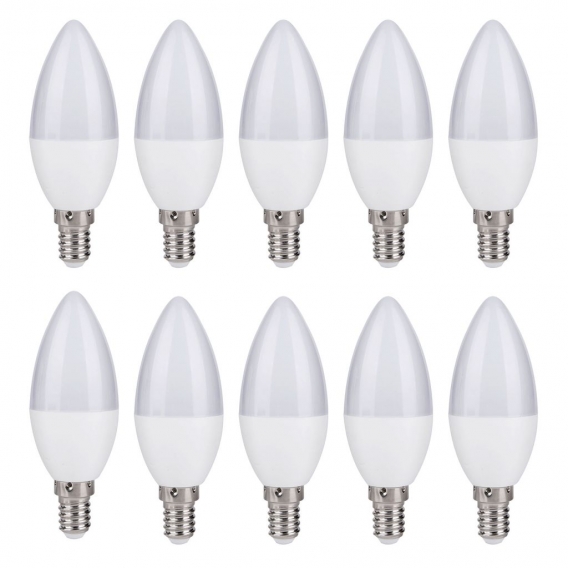 10er SET E14 LED Leuchtmittel 5W 230V warmweiß 3000K Ø37mm Lampen Filament Keramik 400 Lumen