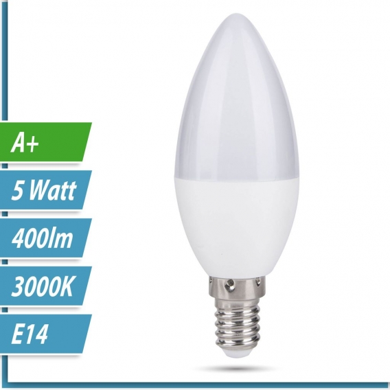 10er SET E14 LED Leuchtmittel 5W 230V warmweiß 3000K Ø37mm Lampen Filament Keramik 400 Lumen