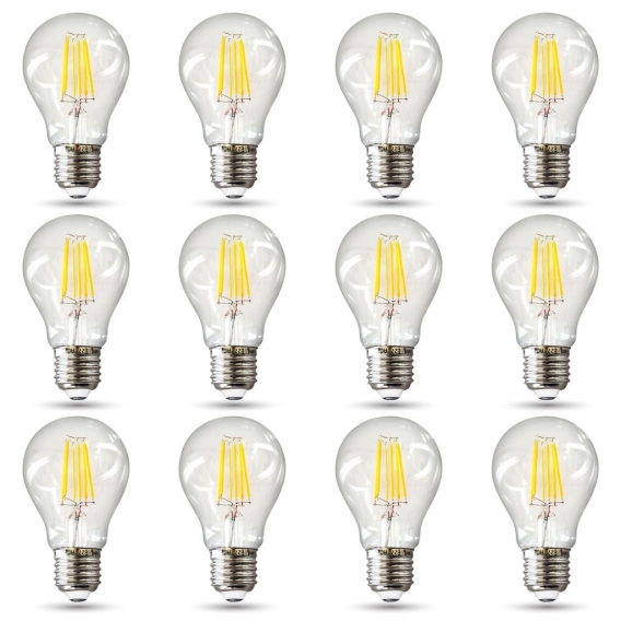 12x E27 LED Leuchtmittel Lampe Glühbirne 4W neutralweiß A++ Filament