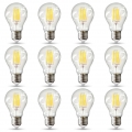 12x E27 LED Leuchtmittel Lampe Glühbirne 4W neutralweiß A++ Filament