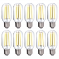 10x E27 LED Leuchtmittel 10W 230V neutralweiß 4000K Form T45 Ø45mm Lampen Filament Retro 1525 Lumen 10er Pack