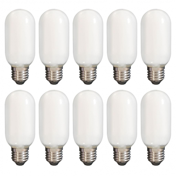 10x E27 LED Leuchtmittel 10W 230V neutralweiß 4000K Form T45 Ø45mm Lampen Filament Retro 1525 Lumen 10er Pack DE-Händler