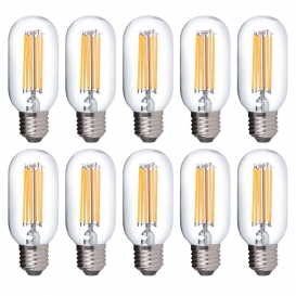 More about 10x E27 LED Leuchtmittel 8W 230V warmweiß 3000K Form T45 Ø45mm Lampen Filament Retro 1055 Lumen 10er Pack