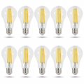 E27 LED Leuchtmittel 11W 230V warmweiß 3000K Form A67 Ø67mm Lampen Filament Retro 1500 Lumen DE-Händler 10er Set