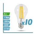 E27 LED Leuchtmittel 11W 230V warmweiß 3000K Form A67 Ø67mm Lampen Filament Retro 1500 Lumen DE-Händler 10er Set