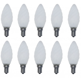 More about 10 Stück Glühlampe Glühbirne Kerze gedreht E14 60W 60 Watt matt 230V Leuchtmittel