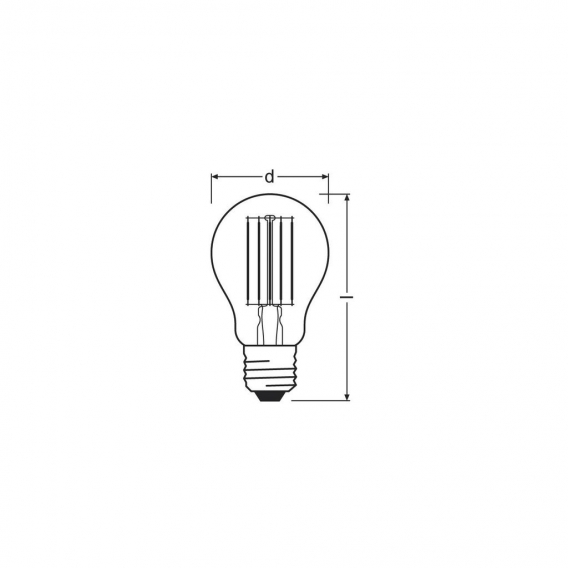 Osram Ledpcla100 11W/827 2 Ledpcla100 11W/827 230V Fil E2710X1Osram