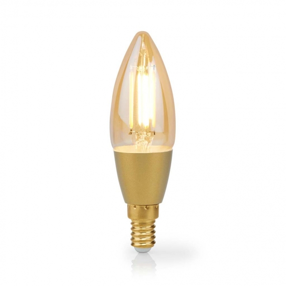 Smartlife LED Filament Lampe | Wi-Fi | E14 | 470 lm | 4.9 W | Warmweiss | 1800 - 3000 K | Glas | Android™ / IOS | Kerze