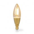 Smartlife LED Filament Lampe | Wi-Fi | E14 | 470 lm | 4.9 W | Warmweiss | 1800 - 3000 K | Glas | Android™ / IOS | Kerze