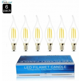 More about ELINKUME E14 LED Kerzenbirnen LED Filament 4W Lampe Warmweiß 2800-3000K 6er Pack