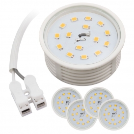 More about 4x LED Module 5W Flach 50x23mm Tageslicht Keramik GU10 MR16 Ersatz Leuchte Lampe