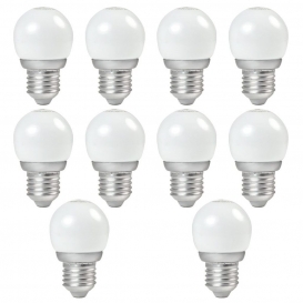 More about 10X E27 3W ＝ 20W G45 LED Globus Lampe Aluminium + Glasabdeckung Kaltweiß 170LM AC 220-240V