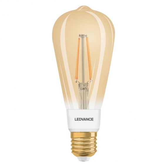 Ledvance Smart+ LED Filament Leuchtmittel Edison ST64 6W ＝ 55W E27 680lm Gold Extra Warmweiß 2400K dimmbar Zigbee