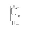 Osram PIN 2.6 W/2700K GY6.35 LED-Kapsel, Sockel GY6,35, 2,6 Watt, Warmweiß, 2700 K, Energieeffizienzklasse E