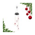 2pieces Solarbetriebene Weihnachten Wind Chimes LED Lampe Light Patio Decor