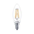 Philips LED Lampe ersetzt 40 W, E14 Kerzenform B35, klar, warmweiß, 475 Lumen, dimmbar, 1er Pack