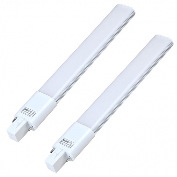 2-er Pack G23 8W ＝ 60W 2 Pin LED PL Licht Kompaktlampe Aluminium + PC Abdeckung Warmweiß 800LM 35X2835 SMD AC 85-265V