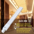 2-er Pack G23 8W ＝ 60W 2 Pin LED PL Licht Kompaktlampe Aluminium + PC Abdeckung Warmweiß 800LM 35X2835 SMD AC 85-265V