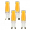 4-er Pack G9 5W ＝ 40W LED Licht Keramik + Silikonkörper Warmweiß COB LEDs AC 220-240V