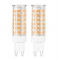 2-er Pack G9 12W LED Lampe 64x2835 SMD AC 220-240V Kaltweiß 6500K Mit PC Material Ersetzt 95W Halogenlampen, Nicht Dimmbar