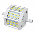 4 Stück R7s-J78 78mm 6.5W LED Flutlicht 24x5730 SMD Leuchtmittel Mit Aluminuium Mantel (400LM, Warmweiß 3000K, 200º Abstrahlwink