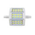 4 Stück R7s-J78 78mm 6.5W LED Flutlicht 24x5730 SMD Leuchtmittel Mit Aluminuium Mantel (400LM, Warmweiß 3000K, 200º Abstrahlwink