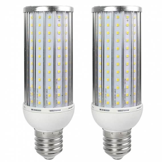 2 Stück E40 35W Anti-Strobe Warmweiß LED Mais Birne mit Aluminium Legierung AC 140-265V 192X2835 SMD