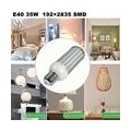 2 Stück E40 35W Anti-Strobe Warmweiß LED Mais Birne mit Aluminium Legierung AC 140-265V 192X2835 SMD