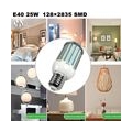 E40 25W Anti-Strobe Warmweiß LED Mais Birne mit Aluminium Legierung AC 85-265V 128X2835 SMD