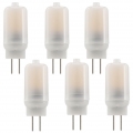 6er Pack G4 2W LED Licht Warmweiß 3000K Ersetzt 15W Halogenlampe 180lm 12x 2835 SMD LED Lampe AC/DC 12V