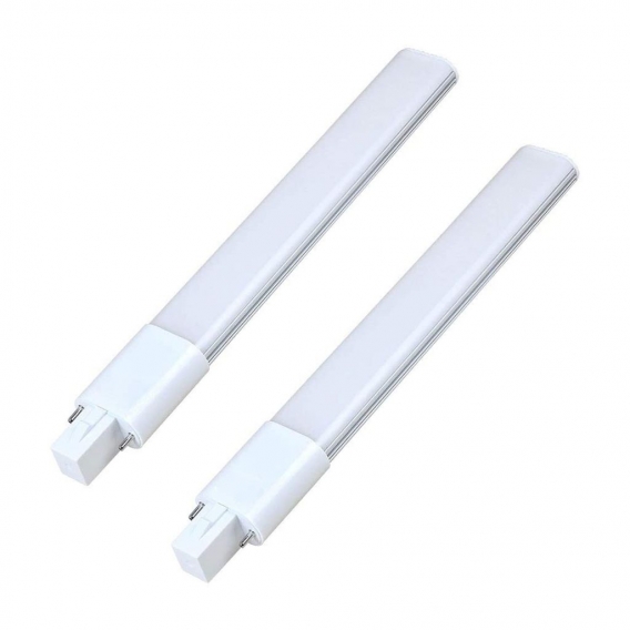 2-er Pack G23 12W ＝ 95W 2 Pin LED PL Licht Aluminium + PC Abdeckung Warmweiß 1200LM 72X2835 SMD AC 85-265V