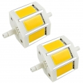 2X R7S 78mm COB LED 6W T3 Lampe J78 kurze Birne AC220-240V Doppelseitiger J Typ Glühlampen 60W Halogenlampe Flutlicht Ersatz, fü