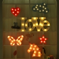 LED neon modeling lights, ornaments night lights, Christmas decoration night lights (small love lights (red))