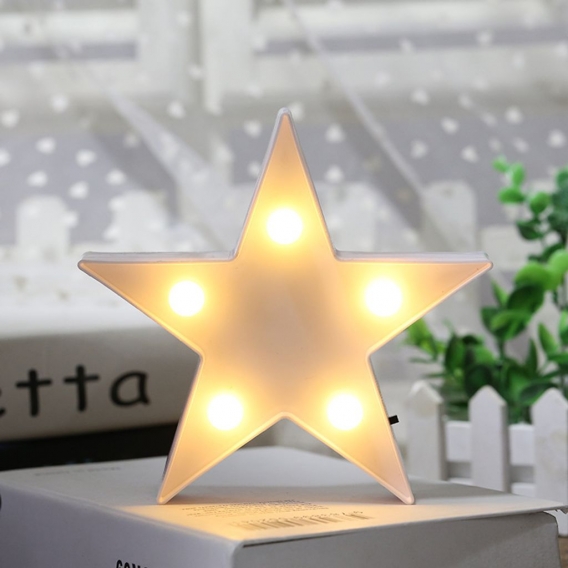 LED neon modeling lights, ornaments night lights, Christmas decoration night lights (small five-pointed star (white))