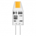 LEDVANCE LED-Lampe G4 1W F 2700K wws 100lm kl UC 300° 12V LEDPINMIC10CL1W/82712VG4FS1