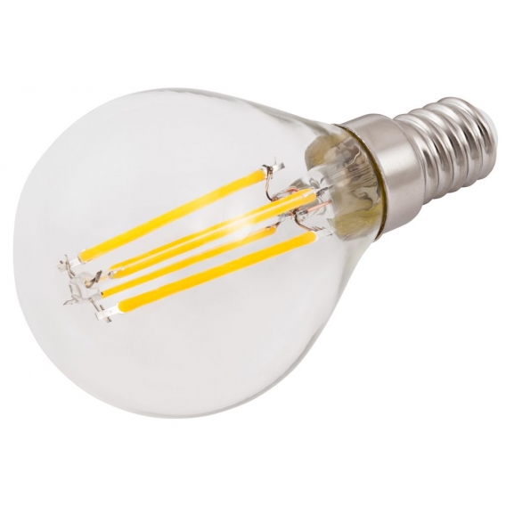 LED Filament Tropfenlampe McShine "Filed", E14, 6W, 600 lm, warmweiß, dimmbar