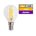 LED Filament Tropfenlampe McShine "Filed", E14, 6W, 600 lm, warmweiß, dimmbar