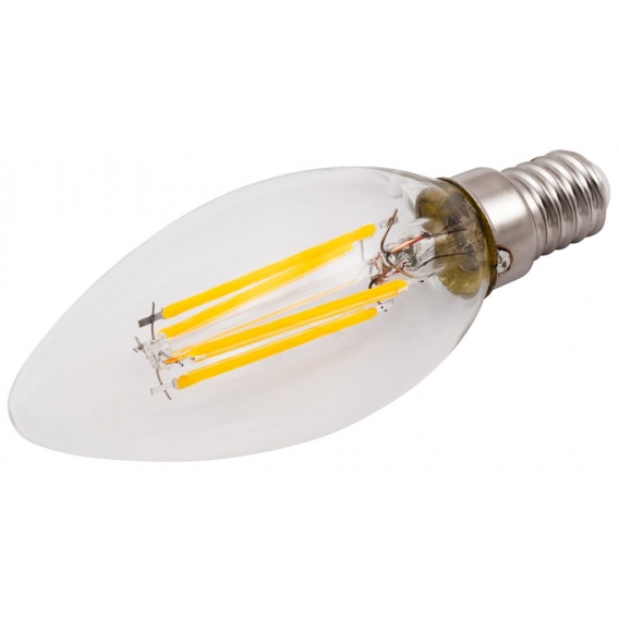 LED Filament Kerzenlampe McShine "Filed", E14, 6W, 600 lm, warmweiß, dimmbar