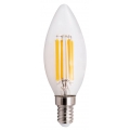 LED Filament Kerzenlampe McShine "Filed", E14, 6W, 806 lm, warmweiß, klar