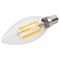 LED Filament Kerzenlampe McShine "Filed", E14, 6W, 806 lm, warmweiß, klar