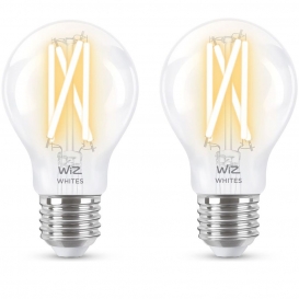 More about WiZ LED Smart Leuchtmittel in Transparent E27 A60 7W 806lm 2er-Pack