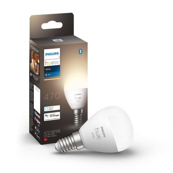 Philips Hue Bluetooth White LED E14 Tropfen - P45 5,7W 470lm Einerpack