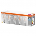 OSRAM LED-Lampe | Sockel: E27 | Kaltweiß | 4000 K | 6,50 W | remplacement pour 60 W ampoule | klar | LED BASE CLASSIC A [Energie