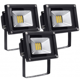 More about Greenmigo 3x 20W SMD Fluter Strahler Warmweiß Schwarz Aluminium Gehäuse IP65 Wasserdicht LED Lampe Wandleuchter Flulicht Flutbel